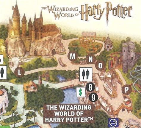 Universal Orlando Wizarding World Of Harry Potter Map Map Poin