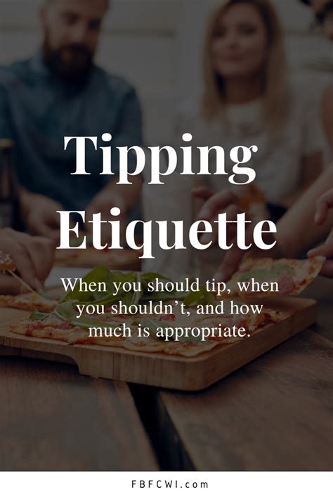 Tipping Etiquette Etiquette Tips Podcasts