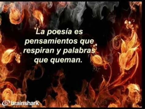 Manifestación de la belleza o del sentimiento estético por medio de la palabra, en verso o en prosa. ¿QUE ES POESIA? - YouTube