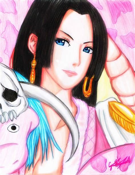 Drawing Of Boa Hancock One Piece By Guillermoantil On Deviantart