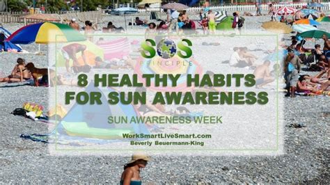 8 Healthy Habits For Sun Awareness Work Smart Live Smart