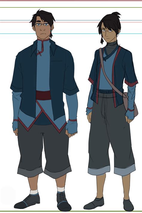 Character Designs — Legend Of Genji Korra Avatar Team Avatar Naruto