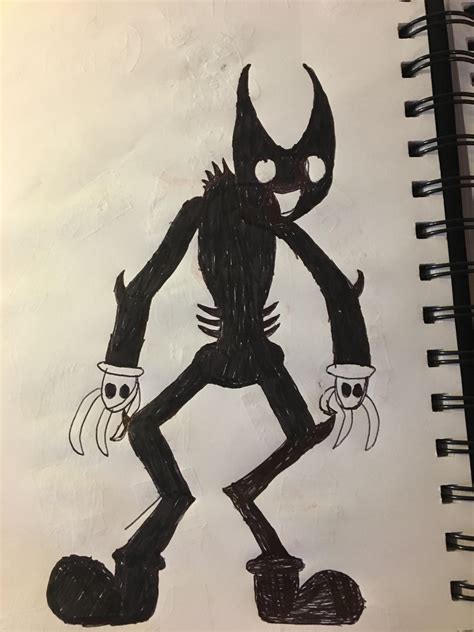 I Drew A Bendy From A Concept I Saw In An Animation R