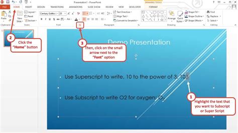 How To Superscript Or Subscript Text In Powerpoint Art Of Presentations