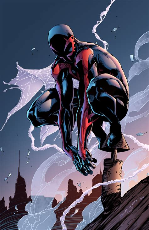 Blackerquince Spider Man 2099 By J Skipper Spiderman Comic Marvel