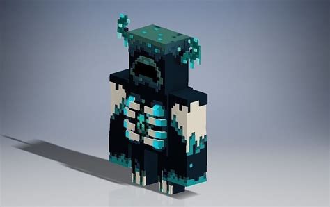 Minecraft Warden Standing 3d Model 3d Printable Cgtrader