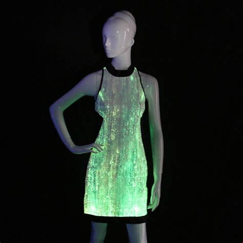 Glow In The Dark Led Clothing Evening Dress Clubwear Party Wear New