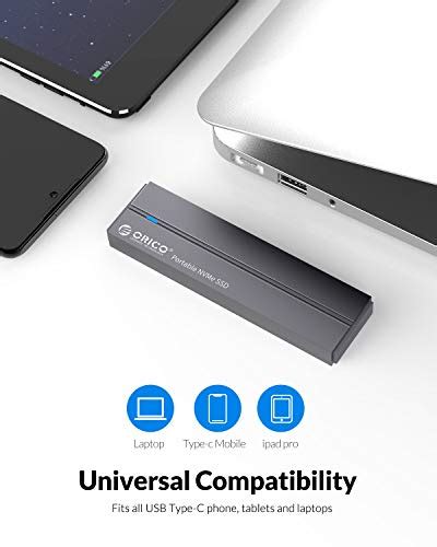 Orico 1tb Portable External Nvme Ssd Up To 940mbs Usb 32 Gen 2 Type