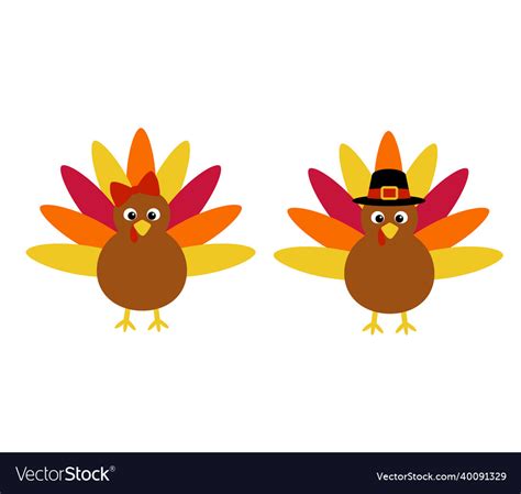 Thanksgiving Turkey Royalty Free Vector Image Vectorstock