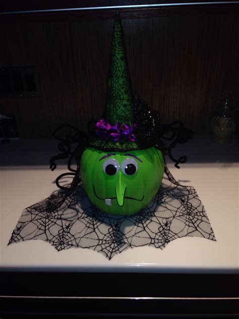 Witch Pumpkin Painted And Done By Nicolas Halloween Decorations For