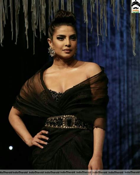 Priyanka Chopra Hot Black Dress Stills