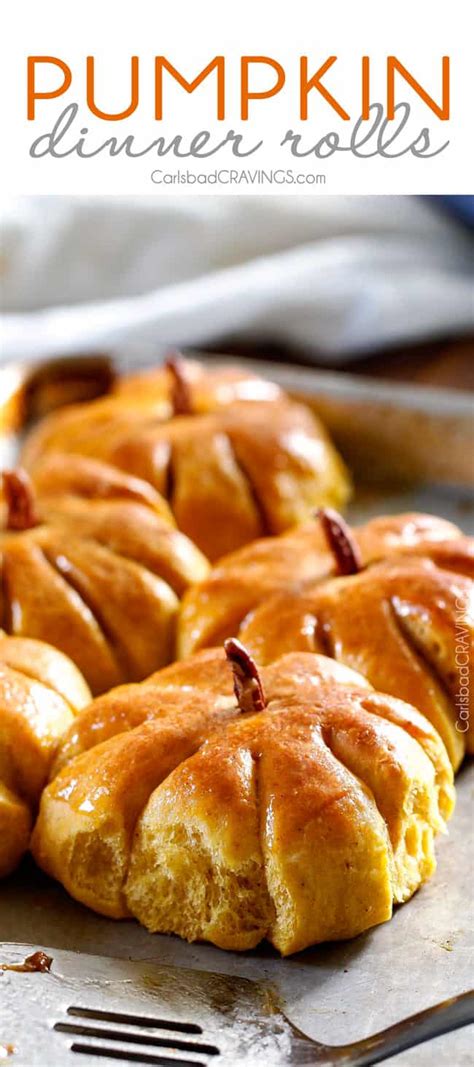 soft and fluffy pumpkin dinner rolls aka adorably delicious