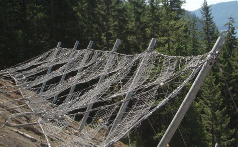35 Meter Snow Nets Completed Hi Tech Rockfall Construction