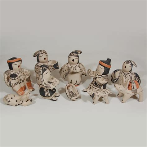 Southwest Indian Pottery Figurines Cochiti Pueblo Stephanie