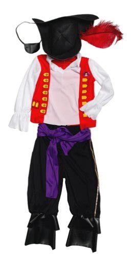 The Wiggles Captain Feathersword Costume Toddler Large 4 6 Amazon