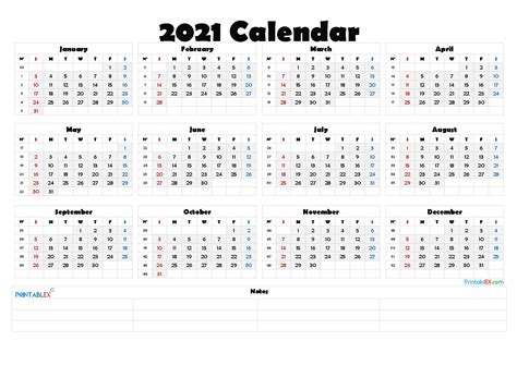 Free printable weekly calendar templates 2021 for microsoft word (.docx). 2021 Calendar With Week Number Printable Free / 2021 Free Printable Yearly Calendar with Week ...
