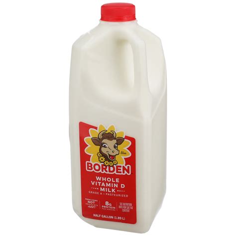 Borden Whole Vitamin D Milk Half Gallon 64 Fl Oz