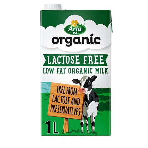 Buy Arla Organic Lactose Low Fat Free Milk 1l Online Shop Bio