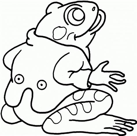 Frog Color Pages For Children Activity Shelter