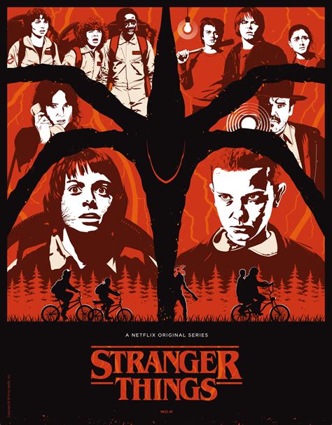 Official Stranger Things Poster Art Rico Jr Posterspy