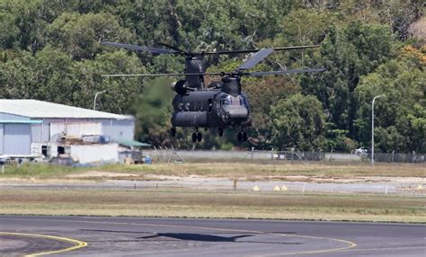 Far North Queensland Skies Army Chinooks At Cairns