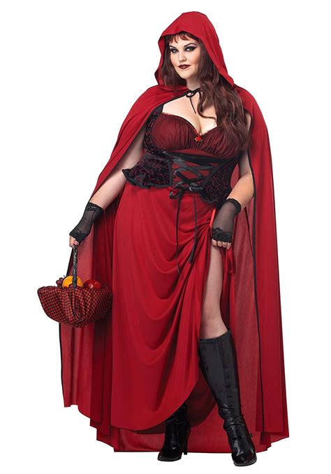 As one of the web's top designers of costumes, we use quality construction and. Dark Red Riding Hood Plus Size Costume