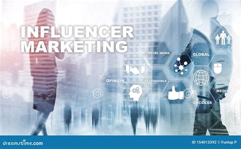 Influencer Marketing Concept In Business Technology Internet And