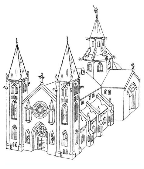 Coloring pages for adults, teenagers and kids. churches_3 Adult coloring pages | coloring 4 | Pinterest ...