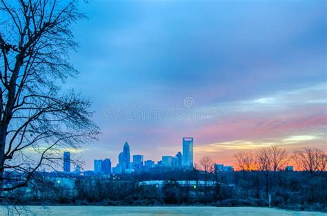 Charlotte The Queen City Skyline Stock Image Image Of City Buildings