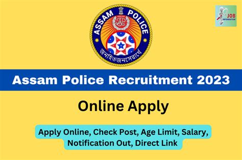 Assam Police Recruitment Apply Online Check Post Age Limit