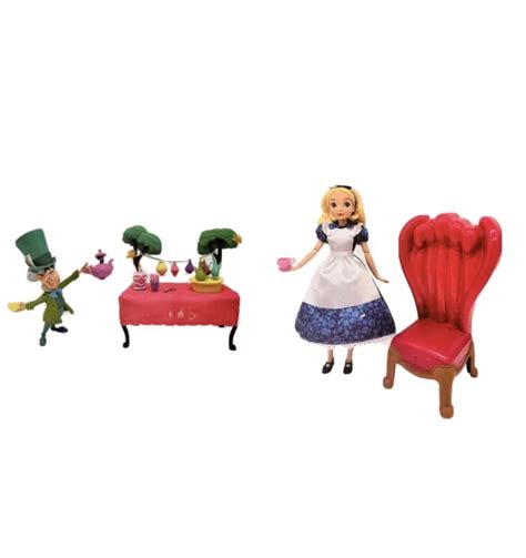 Disney Store Alice In Wonderland Tea Party Mad Hatter Classic Doll Play Set 14999 Picclick