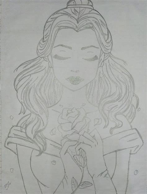 Belle Disney Princess Pencil Sketch 😍 Disney Princess Belle Belle