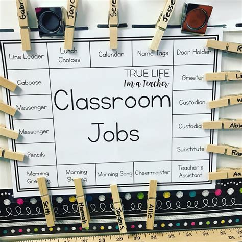 Classroom Jobs Kindergarten Classroom Jobs For Kindergarten Free