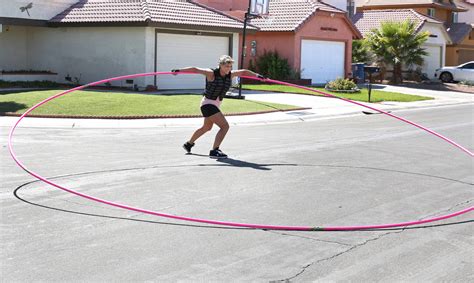 Las Vegas Woman Sets Guinness Record Using 17 Foot Hula Hoop Las