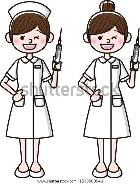 Illustration Nurse Syringe Stock Vector Royalty Free 1533500543 Shutterstock