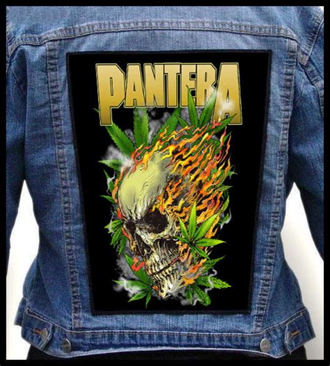 Pantera Burning Skull Photo Quality Printed Back Patch King Of Patches