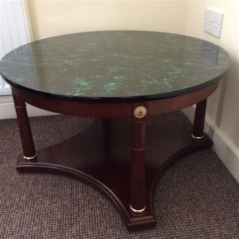 Explore their product catalogues and trade prices. Occasional/coffee table, dark Wood Green marble effect top ...
