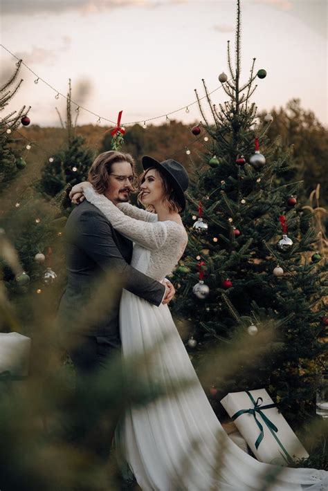 Inspiration For A Rustic Christmas Tree Farm Wedding Popsugar Love And Sex Photo 15
