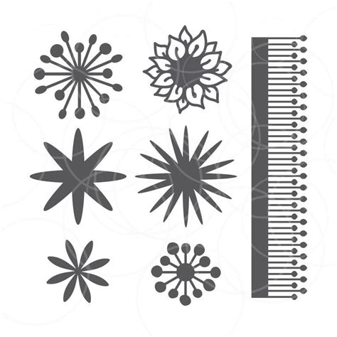 Flower center 27 original designs Paper Flower Template | Etsy | Flower template, Paper flower ...