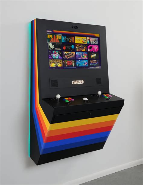 Polycade Lux Black W Stripes Retro Arcade Games Arcade Room