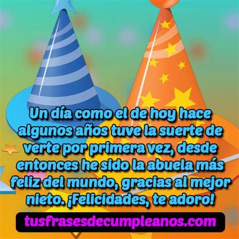 Frases de Feliz Cumpleaños Para un Nieto 😍 ¡Muy Lindas!