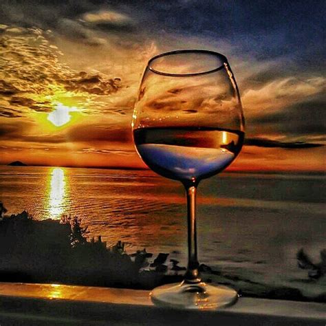Wine Glass Ocean Sunset Diy Paint By Numbers Kit