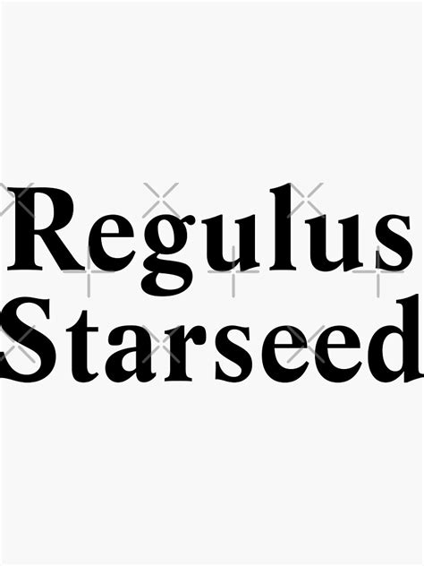 Regulus Starseed Sticker For Sale By Lulumei Redbubble