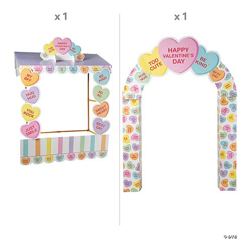 Conversation Heart Arch Tabletop Hut With Frame 6 Pc Oriental Trading