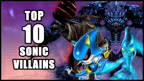 Top 10 Sonic Villains Characters In Depth Youtube