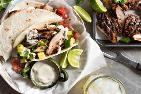 I could probably eat about 30 of these flavorful tacos in one sitting. Mexican Grilled Chicken Tacos | RecipeTin Eats