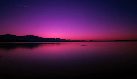 1336x768 Pink Purple Sunset Near Lake HD Laptop Wallpaper, HD Nature 4K Wallpapers | Wallpapers Den