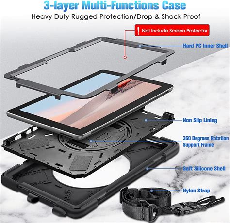 Casebot Case For Microsoft Surface Go 3 2021 Surface Go 2 2020