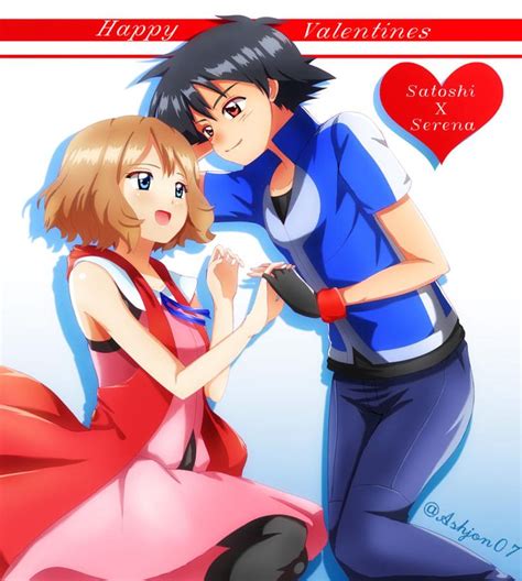 Embarassed Amourshipping By Hikariangelove On Deviantart Pokemon Ash And Serena Ash Pokemon