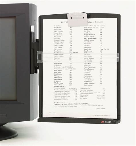 3m Monitor Mount Document Holder Dh440mb Monitor Mount